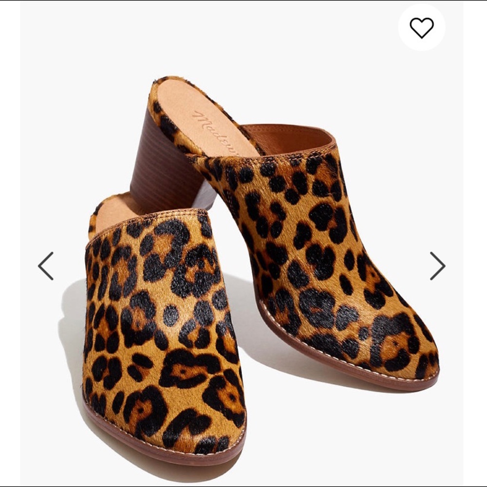 Madewell Harper Mule Leather Calf Hair